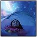 Maple_Leaf Kids Pop Up Bed Tent Playhouse - Twin Size (Winter Wonderland)