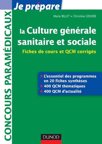 La  culture générale sanitaire et sociale