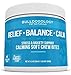 Bulldogology Calming Treats for Dogs - Stress & Anxiety Relief Aid with Organic Hemp Oil, Chamomile, Valerian Root, L-Tryptophan (Chicken Jerky, 120-Count)