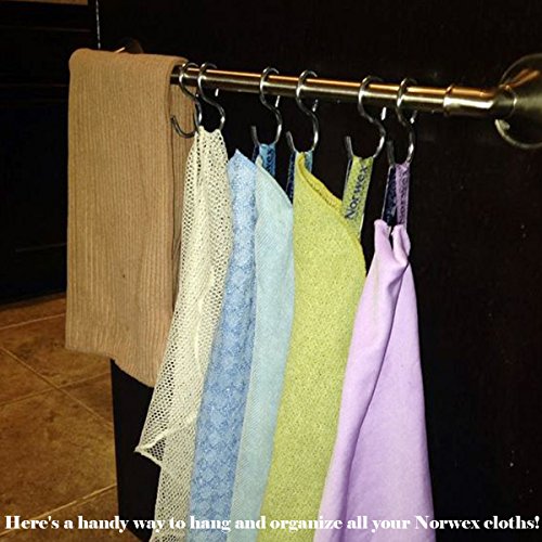 Shells® 10 Pack 4 Inches Silver Color S Shaped Metal Hooks Hangers For Home, Kitchen and Garage