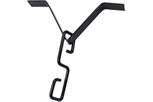 TOKDOOT Rain Chain Gutters Adapter Clip for Garden V Style Copper Hook Hanger Gutter Clip for Rain Chain Installation kit Iron Connector for Rain Chimes Downspout Outside Hardware