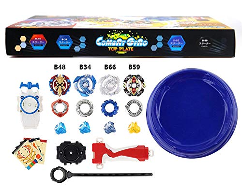 Aomeiter Bey Battle Burst High Performance Battling Top Set with 4D Launcher Grip and Arena Battle Set