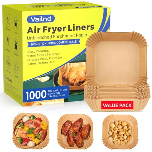 1000 Pcs Air Fryer Paper Liners Value Pack, 8