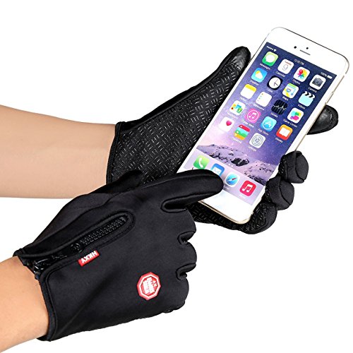 Heraihe Unisex Ski Gloves Snowboard Gloves Motorcycling Touchscreen Winter Snow Windstopper Outdoor Riding Non-Waterproof Gloves