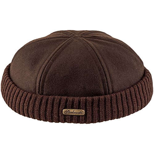 Sterkowski Wool Beanie Docker Cap US 7 1/4 Brown