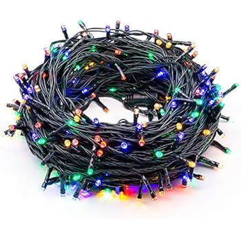 320 LEDs 115ft/35m String Lights Memory Function End-to-End Plug in Outdoor Indoor Waterproof Decorative Fairy Twinkle Christmas String Lights with 8 Modes for Tree/Wedding/New Year/Home - Colorful