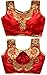 REKHA Ethnic Shop New Fancy Traditional Indian Designer Blouse with Cups A803 Pink