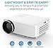 Aduro Amplify VP20 Home Entertainment Multimedia Theatre Cinema Projector Supports AV, VGA, SG, USB, HDMI, Laptops, Tablets, Smartphones, Gaming Consoles, DVD Players. 20k Hrs LED Life, 1080P HD