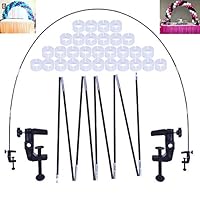 LEKUSHA 12ft Balloon Arch Kit with 1.9" Jaw Opening Clamp Fits for 4-8 Feet Long Table Great for Birthday, Baby Shower, Graduation, Wedding, Christmas Indoor Outdoor Party Supplies Decoration