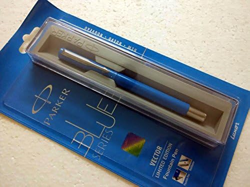 Parker Vector Limited Edition CT Fountain Pen Standard Blue + 2 Parker Blue ink Cartridges Free