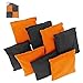 Play Platoon Weather Resistant Cornhole Bean Bags Set of 8 (Orange & Black)