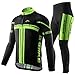 INBIKE Men's Long Sleeve Bike Jersey Set 3D Padded Tights Suit for Outdoor Cycling