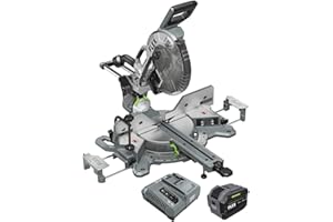 FLEX 24V Brushless Cordless 12-Inch Dual Bevel Sliding Miter Saw Kit with 10.0Ah Stacked Lithium Battery and 280W Rapid Charger - FX7141A-1J