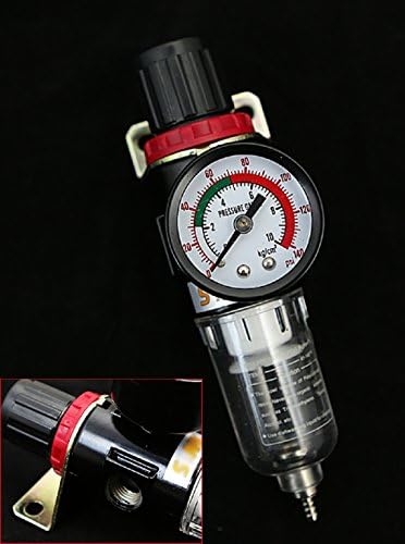 Regulator Gauge Water Trap Air Tool Compressor W/ 1/4" Air Compressor Filter