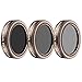 Neewer 3 Pieces Lens Filter Kit for DJI Phantom 4 Pro, Multi-coated, High Definition Glass and Aluminum Alloy Frame Includes: ND4/PL, ND8/PL and ND16/PL (Gold)