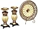 D'Lusso Designs WF04 Juliana Set 4 Pc Charger, Stand and 2 Candlestick
