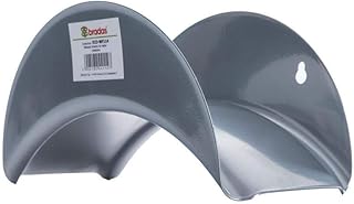 Bradas ECO-WF114 Wandschlauchhalter aus Metall, silber, 28 x 13 x 14 cm