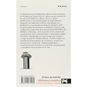 Historia de Roma/ History of Rome (El Libro De Bolsillo-bibliotecas Tematicas-biblioteca De Clasicos De Grecia Y Roma) (Spanish Edition)