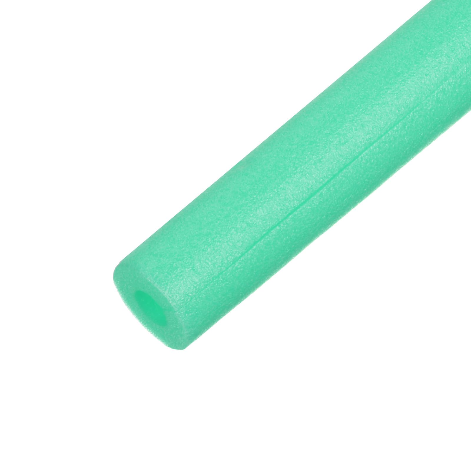 M METERXITY Pipe Insulation Tube, 17 x 2.4(L x OD) Pipe Covers, Pre-Slit Clamp Protection for Padding/Bumper Corner Edge Protection/Handle Water Pipes [Green]