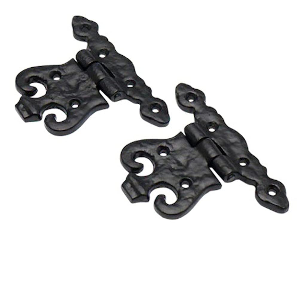 Merriway® BH01788 (2 Pcs) Door Hinge, 110mm (4.1/2 inch) Black Antique - Pack of 2 Pieces