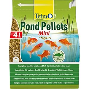 Tetra Pond Pellets Mini Complete Fish Food for Pond Fish, 4 Litre