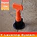 50Pcs Tile Positioning Leveler T Shape Tile Leveling Spacers Wedges Tile Flooring Wall Leveling Locator System,T-lock-Pliers-Tool-Tile-Leveling-System for Builing Walls & Floors