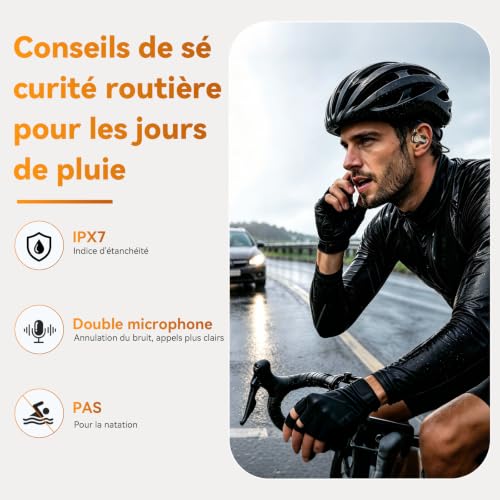 OHAYO Wireless Bluetooth Sport Earphones, Bluetooth V6.0 Headphones, IPX7 Waterproof, 10 Hours Battery Life, Fast Charging in 2 Hours, Compatible with Apple, Xiaomi, Samsung, Etc