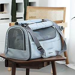 FUKUMARU Cat Carrier, 4 Mesh Windows Small Dog