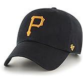 '47 Brand Clean Up Pittsburgh Pirates Black Adjustable Cap