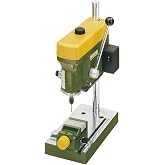 PROXXON Precision Bench Drill Press - Micro Hole Capability, Adjustable Depth &amp; Table, 3-Speed Selection, Durable Design, with 6 Precision Collets for Detailed Projects - TBM 115
