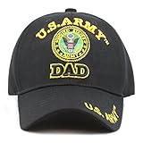 The Hat Depot 1100 Official Licensed U.S Military Dad Velcro Cap