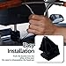 Zone Tech Car Auto Stainless Steel Seat Headrest Coat Hanger Jackets & Suits Holder with Wood Grain Finishing
