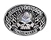 Harley-Davidson Mens Belt Buckle Immunity Flame Willie G Skull Silver HDMBU10409