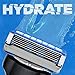 Schick Hydro 5 Sense Hydrate Razor Refills for Men, 12 Count (Pack of 1)