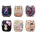 babygoal Reusable Cloth Diapers for Baby Girls, One Size Adjustable Washable Pocket Nappy Covers 6 Pack+ 6pcs Microfiber Inserts+4pcs Bamboo Inserts 6YDG02