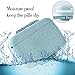 MOST ORIGINAL DESIGNM Small Pill Organizer 6 Day Portable Pill Case Cute for Purse BPA Free Food Grade Hard Plastic Material 6 Compartment Light Blue （Light Blue）