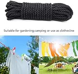 KuTi Kai All Purpose Rope 8 mm 32 ft Nylon Rope Black view 6