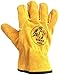 Leather Work Gloves Men & Women, Leather Working Gloves, Gardening, Wood Cutting, Mechanic, Driving, Welding, Heavy Duty Gloves to Protect Hands from Scratches, Injuries