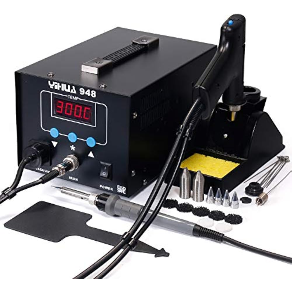 948 ESD Safe 2 In 1 80W Desoldering Station 60W Soldering Iron F /C eBay
