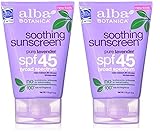 Hain Alba Botanica Lavender Sunscreen Spf 45 4oz - ST02