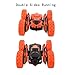 SZJJX Stunt RC Car, 2.4Ghz Double Sided Tumbling Remote Control Vehicle, 3D Deformation, Radio Controlled Off-Road Truck (Orange)