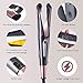 Hair Straightener Flat Iron for Hair Styling,2 in 1 Straightener and Curling Iron,Tourmaline Ceramic Flat Iron with LCD Display, Rotating Adjustable Temperature and Dual Voltage for All Hair Typesthumb 2