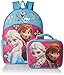 Disney Girls' Frozen Elsa & Anna Backpack with Detachable Lunch Bag, Hot Pink/Blue