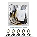 [5 Pack] J&D SATA 15 Pin to 6 Pin PCI Express (PCIe) Graphics Video Card Power Cable Adapter (20 cm)
