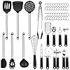 Kitchen Utensil Set 36Pcs Silicone Cooking Set, Kitchen Gadget Set with Heat Resistant Non-Slip Spoon, Turners, Tongs…