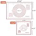 Daixers Silicone Baking Mats Set of 2,Large 23.62