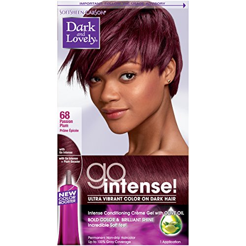 Dark and Lovely Go Intense! Intense Conditioning Creme Gel with Olive Oil, Passion Plum (Packaging May Vary)