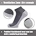 COOPLUS 12 Pack Mens Cushioned Ankle Socks, Low Cut Breathable Casual Socks (Shoe Size 6-11)
