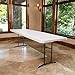 Lifetime 80733 Fold in Half Banquet Table, 8-Foot, White Granite