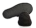 Arus Mens Turkish Terry Cloth Cotton Slippers for Spa and Bath Black, Large Wide
